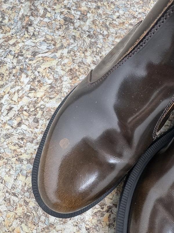 women dr martens boots brown patent leather 40