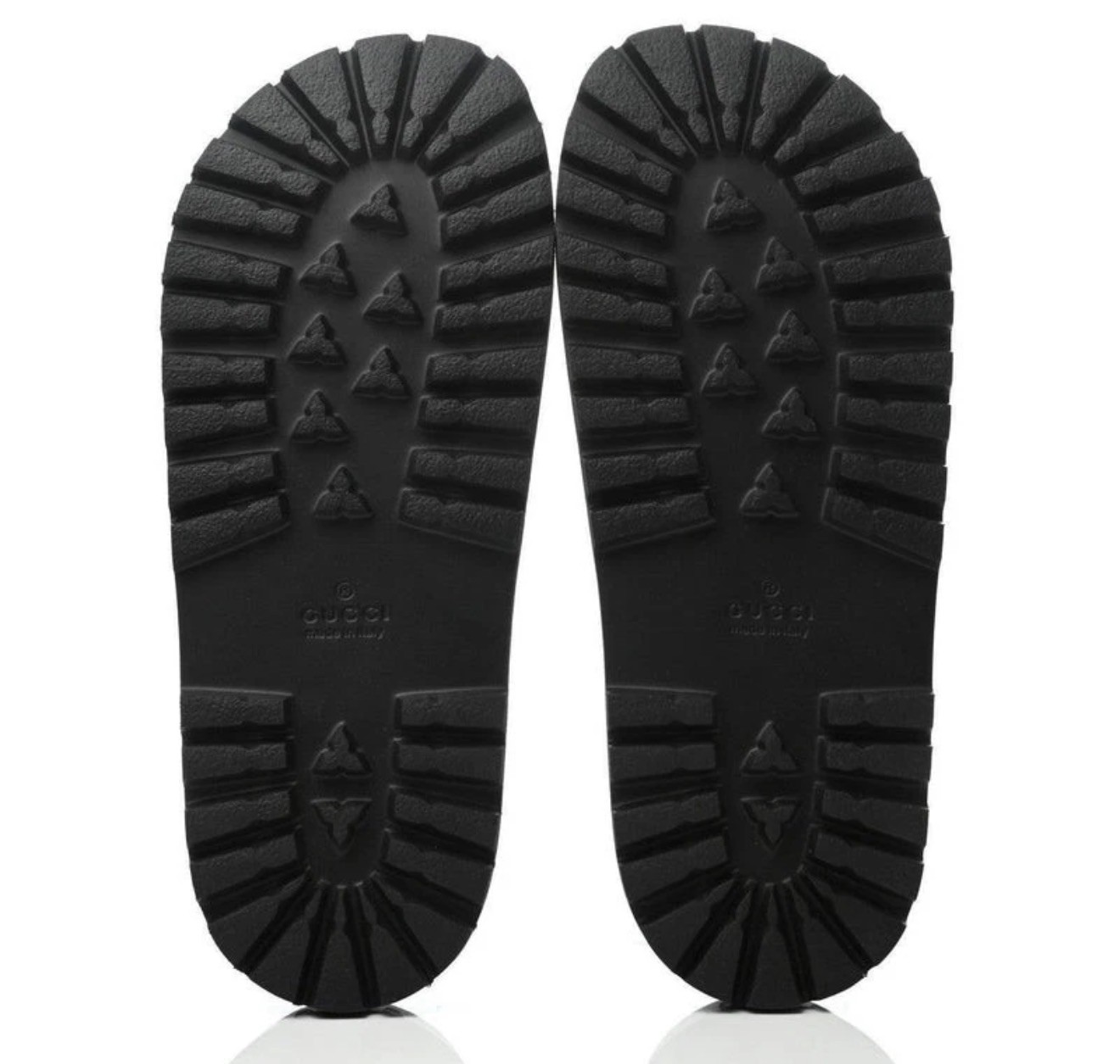 Gucci Web Men’s Rubber Slide Sandal – Black Rubber