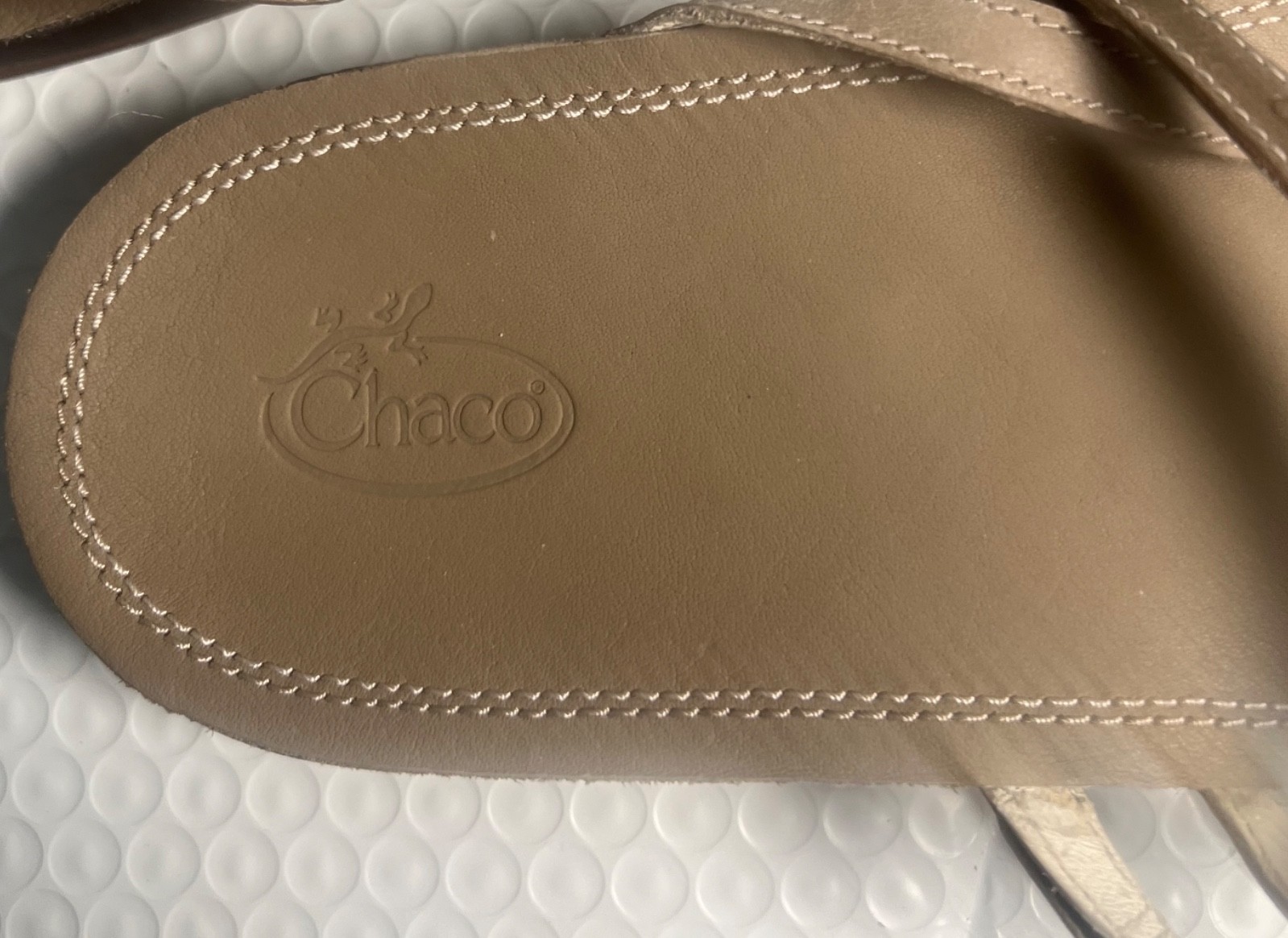 Women’s Chaco Cordova Brown Leather Strap And Toe Sandals Size 11W