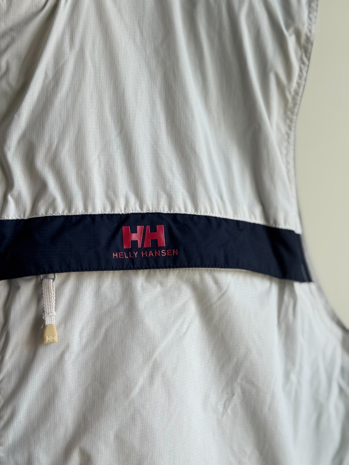 Helly Hansen Men’s XXL Nylon 00s Sailing Vest Off White Full Zip Waterproof