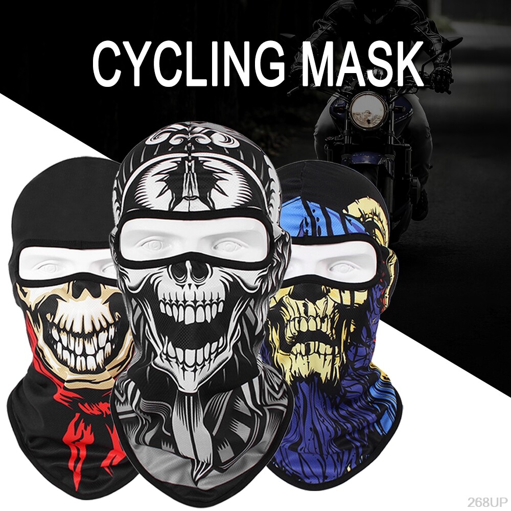Tactical Skull Ghost Printed Full Face Mask Balaclava Halloween Ski Motorcycle