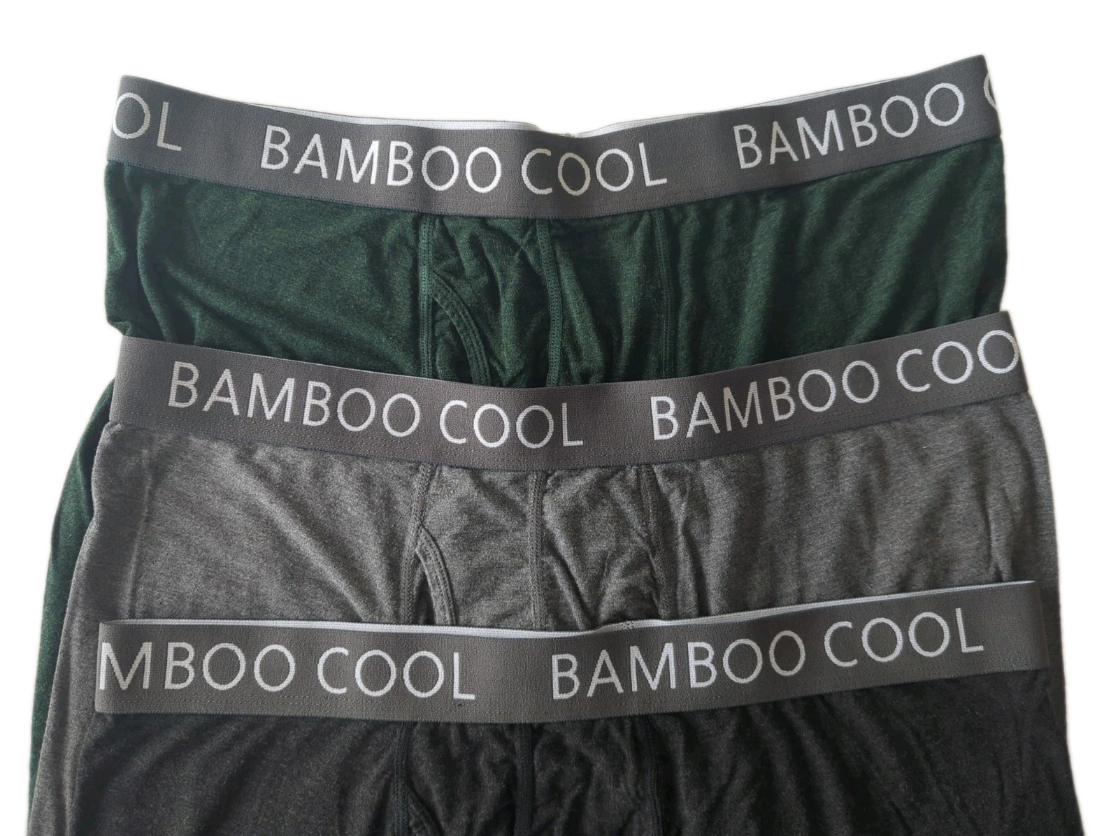 BAMBOO COOL Lot Of 3 Soft Breathable Performance Boxer Briefs Men’s Size XL