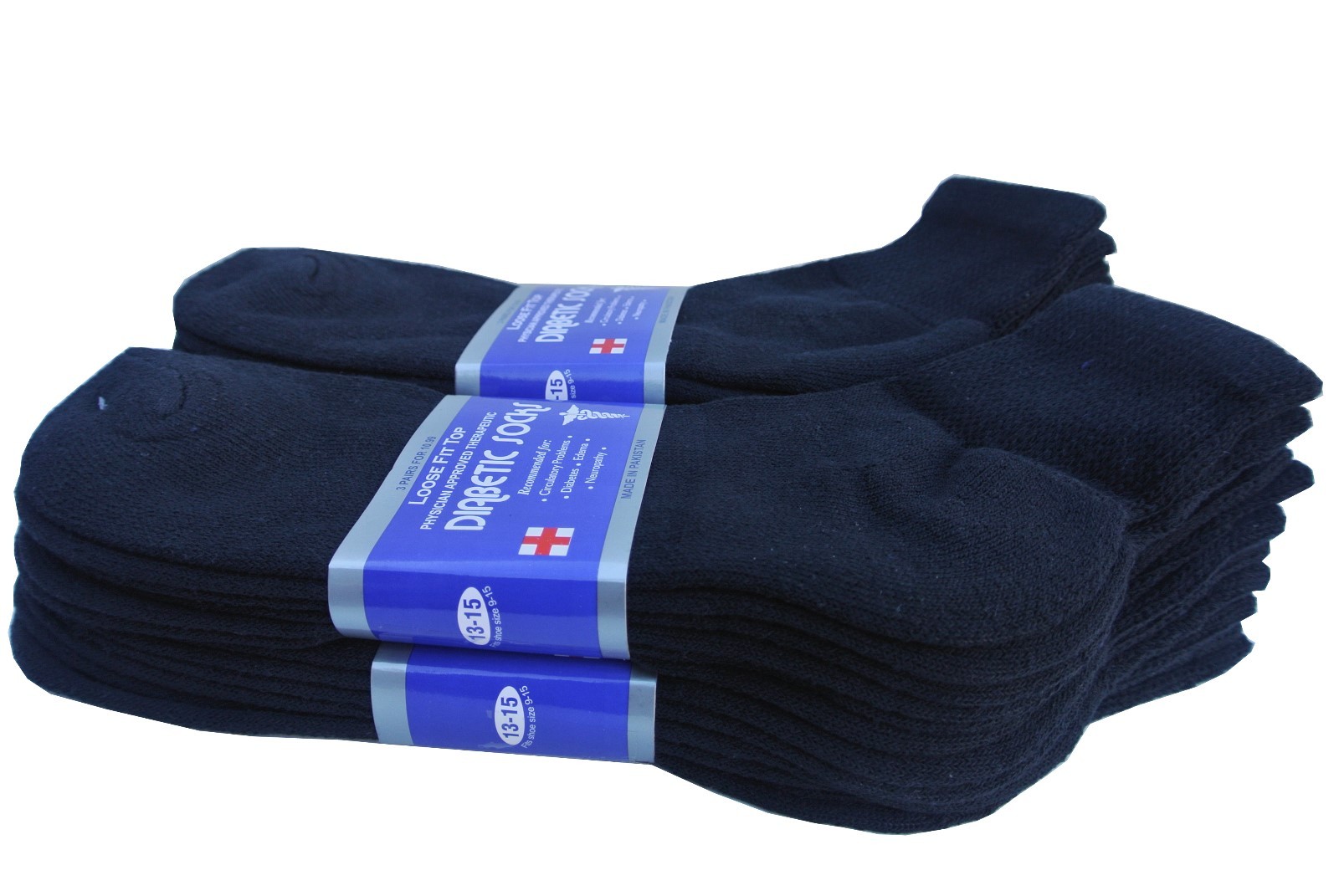 Diabetic ANKLE Socks Health Men’s & Women’s Cotton ALL SIZE Up to 13-15