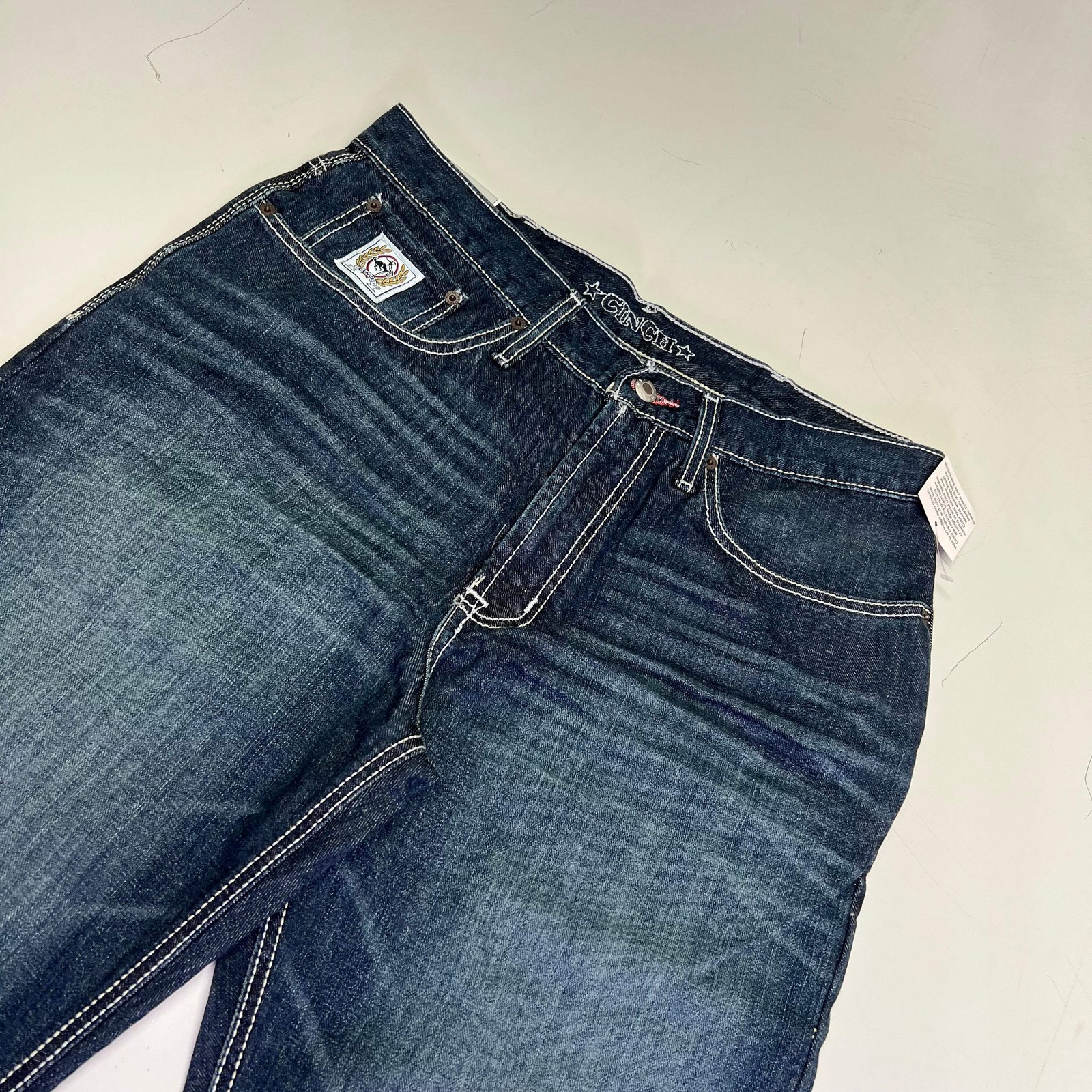 CINCH Relaxed Fit White Label Jeans Men’s Sz 33 X 36 Stonewash Indigo MB92834019