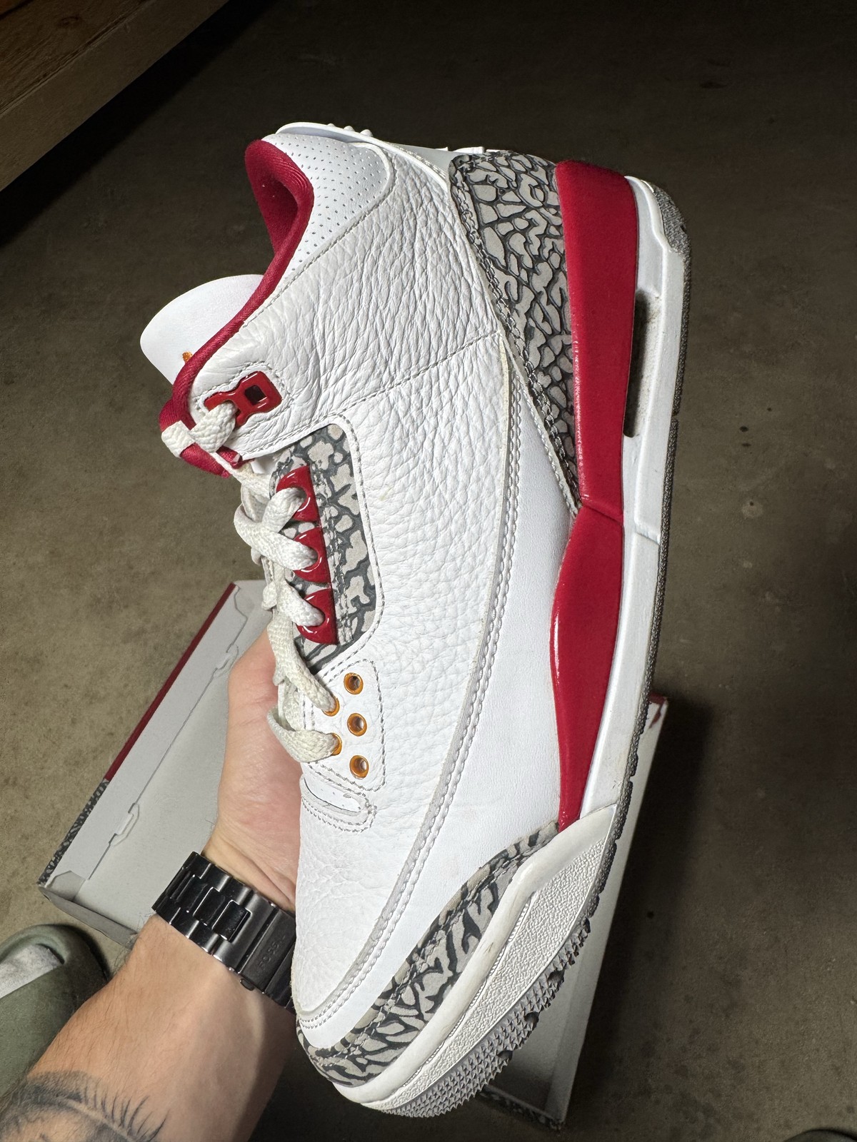 Size 8M/9.5W – Jordan 3 Retro Cardinal Red CT8532-126 Pre-Owned