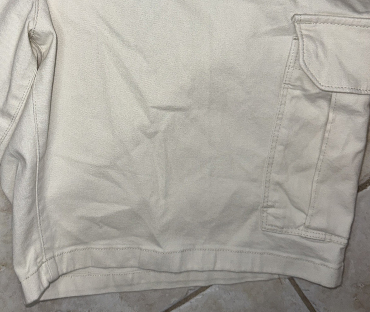 Tommy Bahama Cabo Coast Cargo Shorts Stretch Men 40 Chino 9″ Bleached Sand NWT