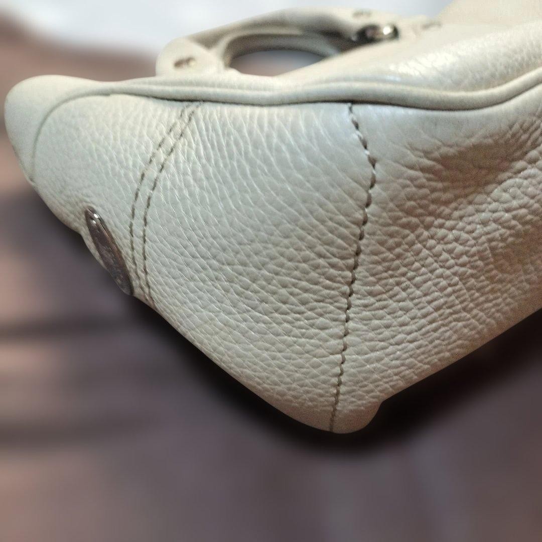 CELINE Boogie Bag Off-White Leather Handbag Women’s Casual Vintage A1338