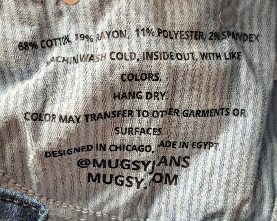 Mugsy Fultons Jeans Mens 32×30 Act 31×29 Blue Dark Wash Straight Leg FLX3NFU