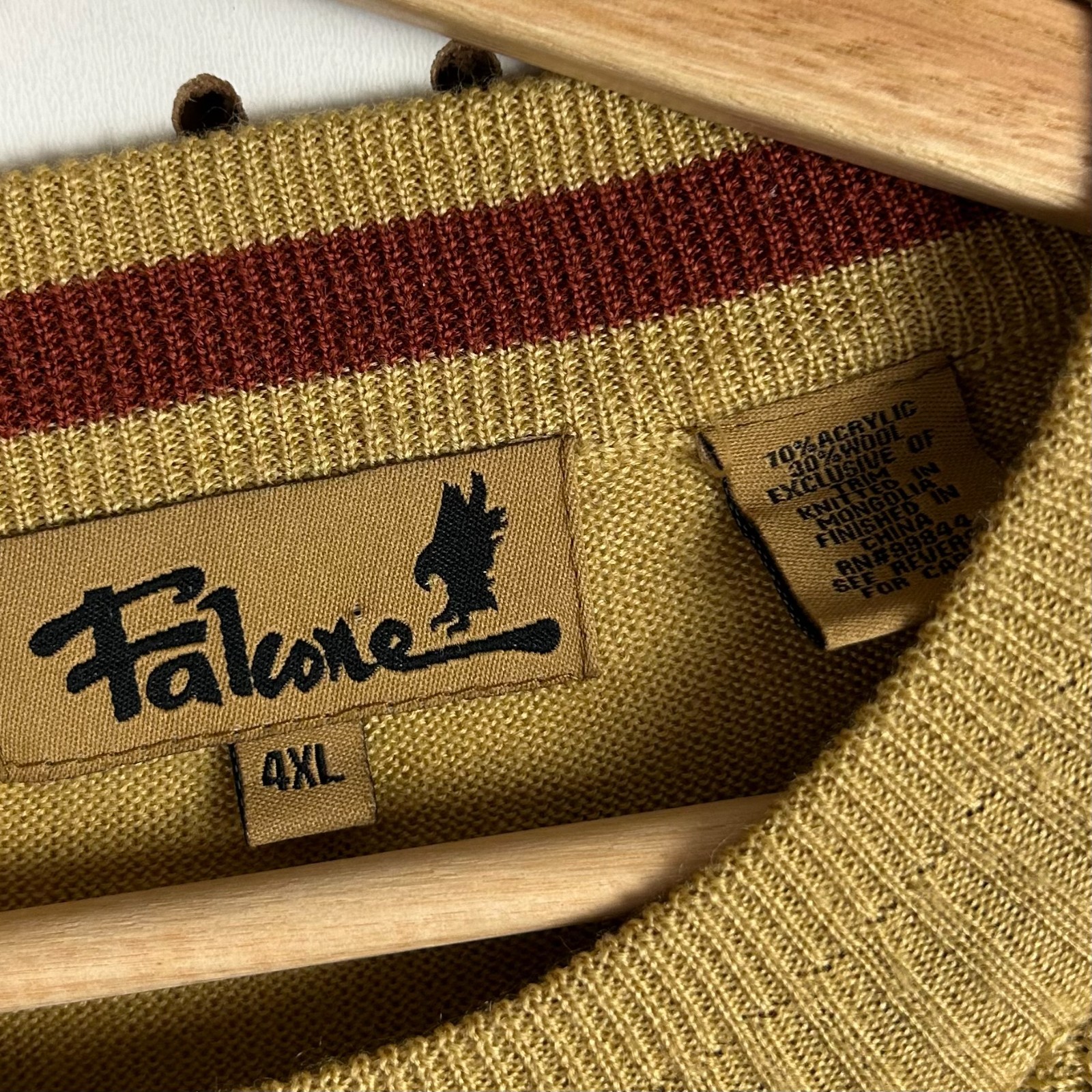 90s Colorful COOGI STYLE Sweater XL Gold Multicolor Hip Hop Leather Falcone Y2K