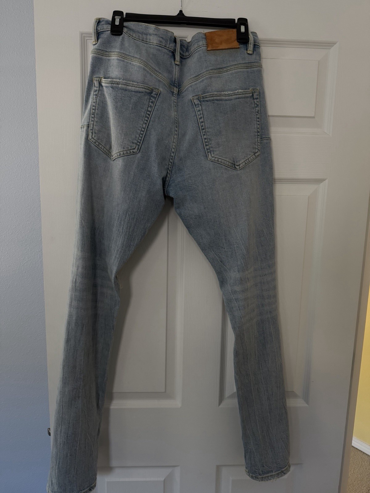 Purple Jeans Size 32 P002 Light Indigo Blowout Denim