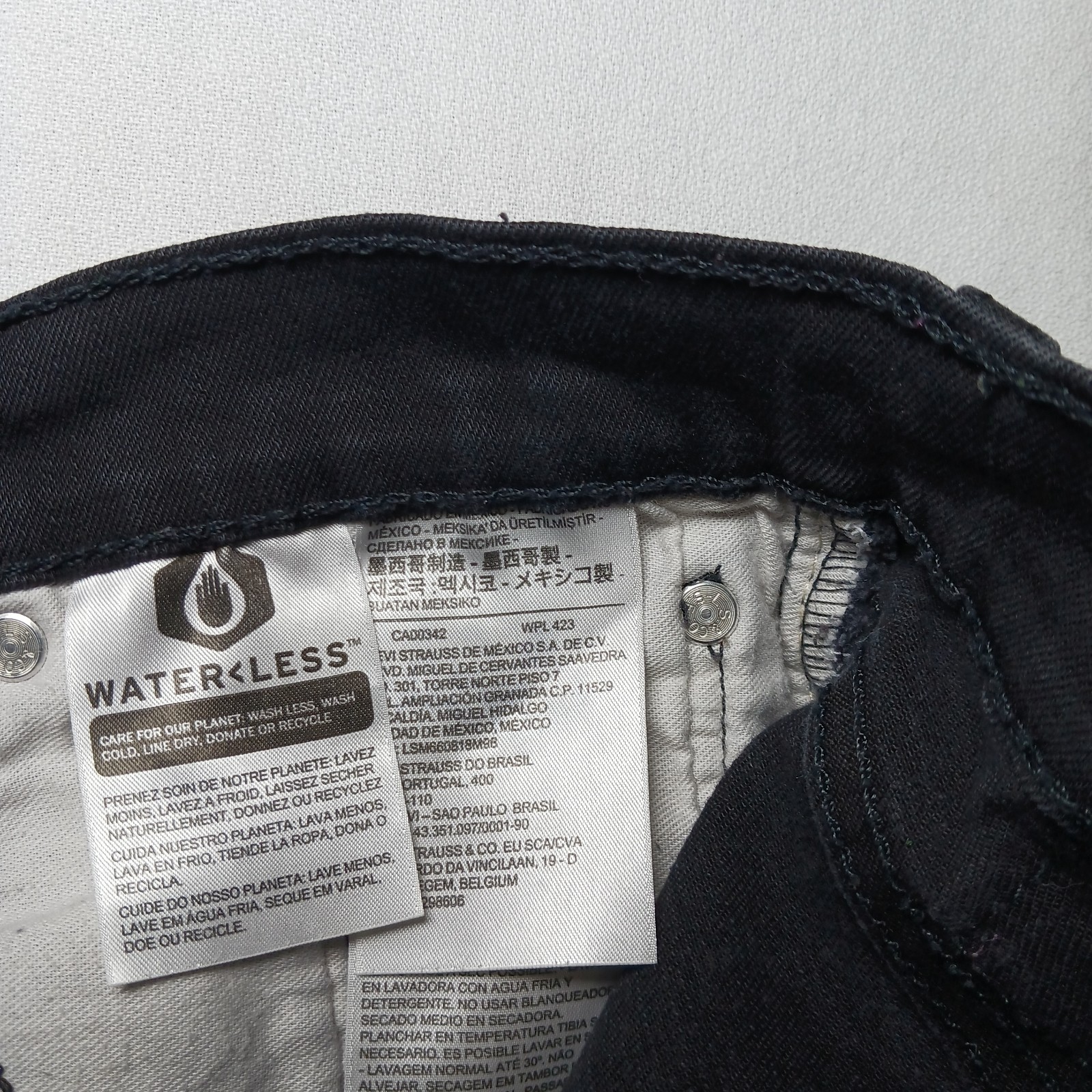Levi’s 502 Mens Regular Tapered Fit Jeans 30X30 Black Wash Denim Stretch