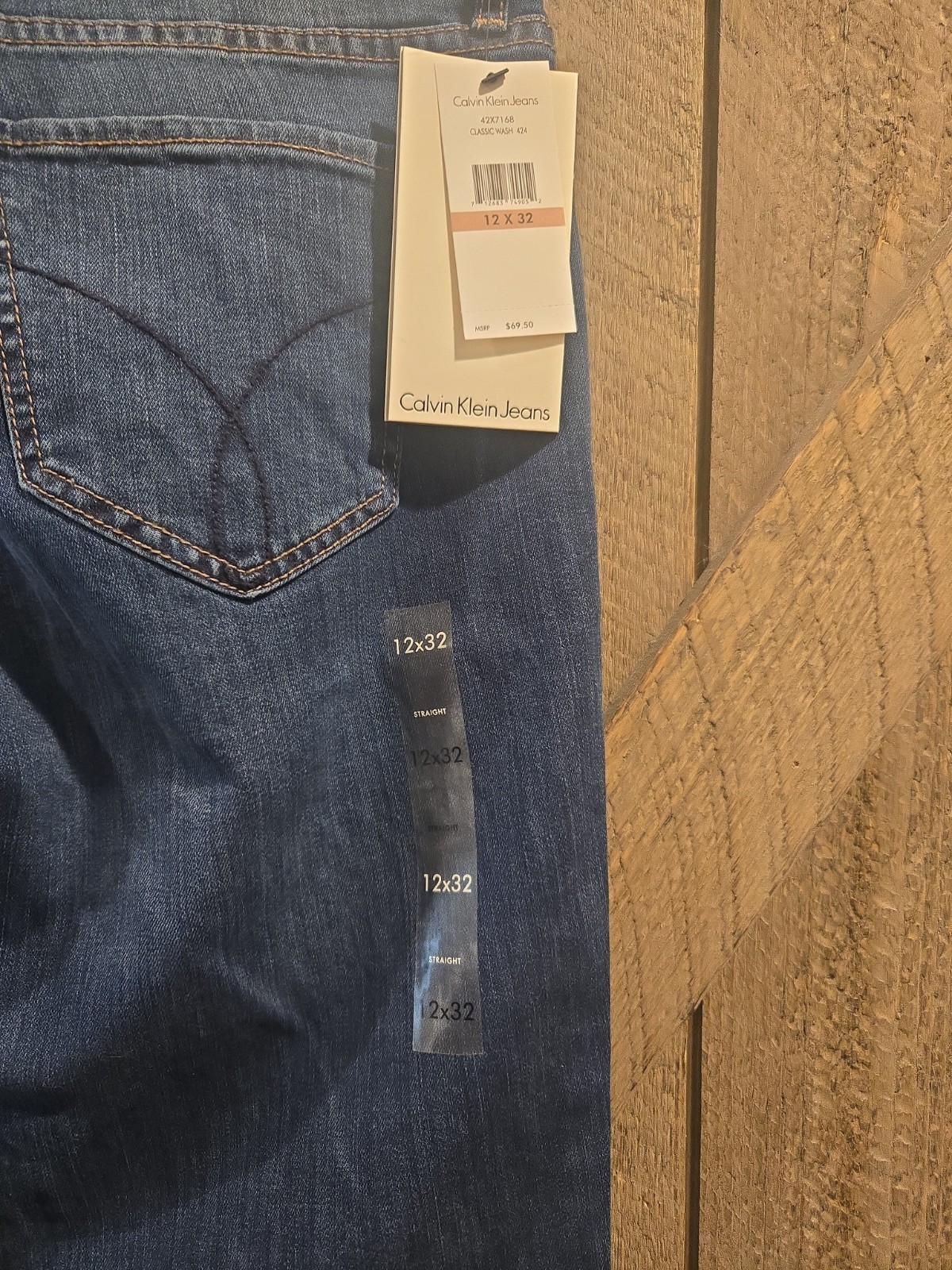 Womes Calvin Klein Straight Leg Jeans