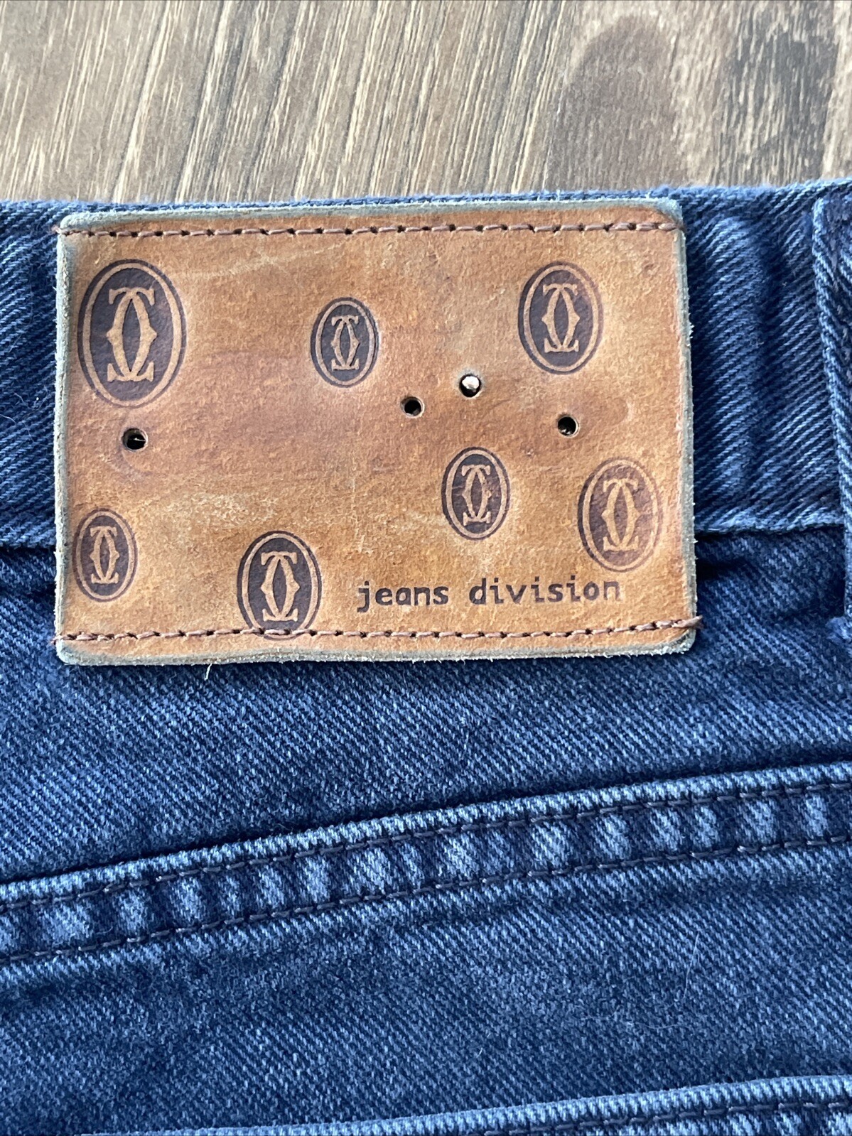 Cartier Jeans Division Men actual fit W32 L27.5 Blue Made in France *READ