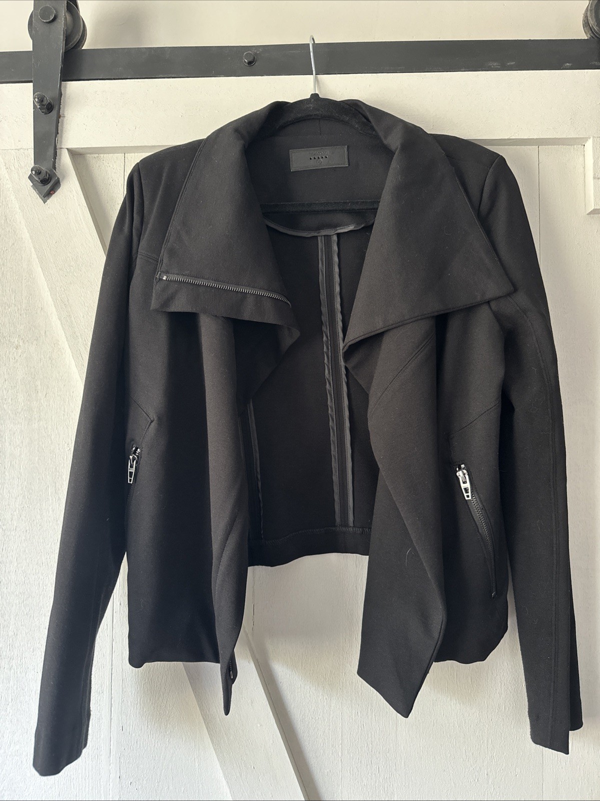 Blank Nyc Asymmetrical Zip Jacket, Black, Medium