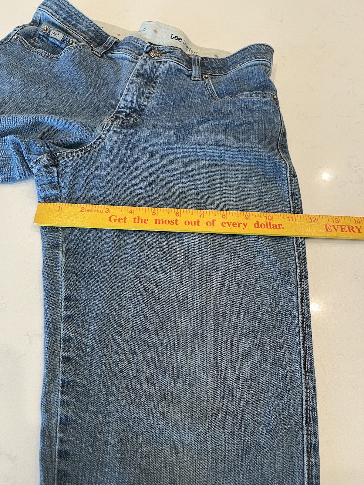 Lee Comfort Waistband Stretch Jeans Women’s 30×30 (30Wx29L Actual) Straight Leg