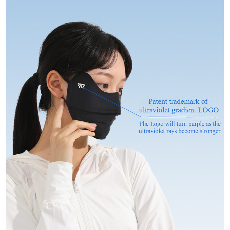 Summer UV Face Cover Mask UPF50+ Nylon Breathable Sun Mask with Eye Protection