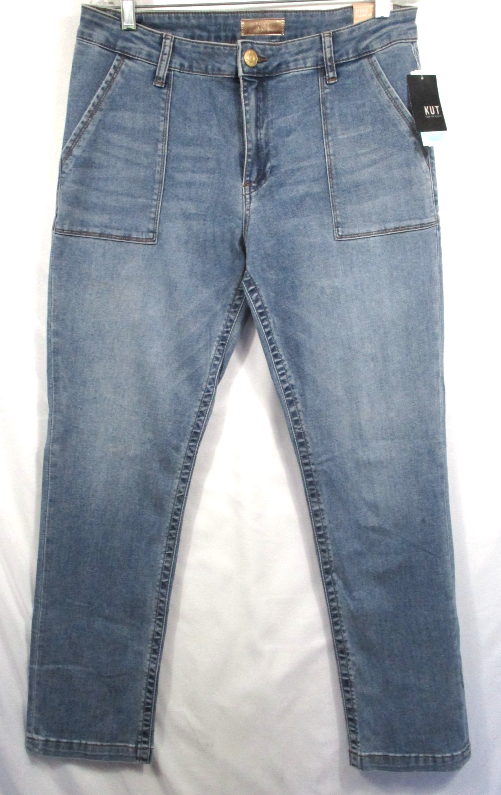 -NWT KUT From The Kloth Stevie Straight Leg Women’s Jeans Indigo Sz 12