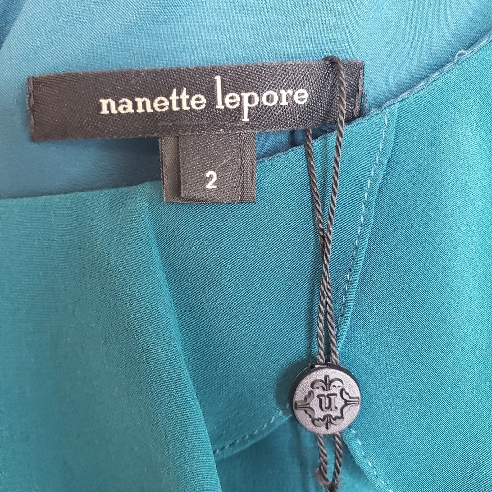 NEW Nanette Lepore Azure Sunset Silk Formal Party Cocktail Dress