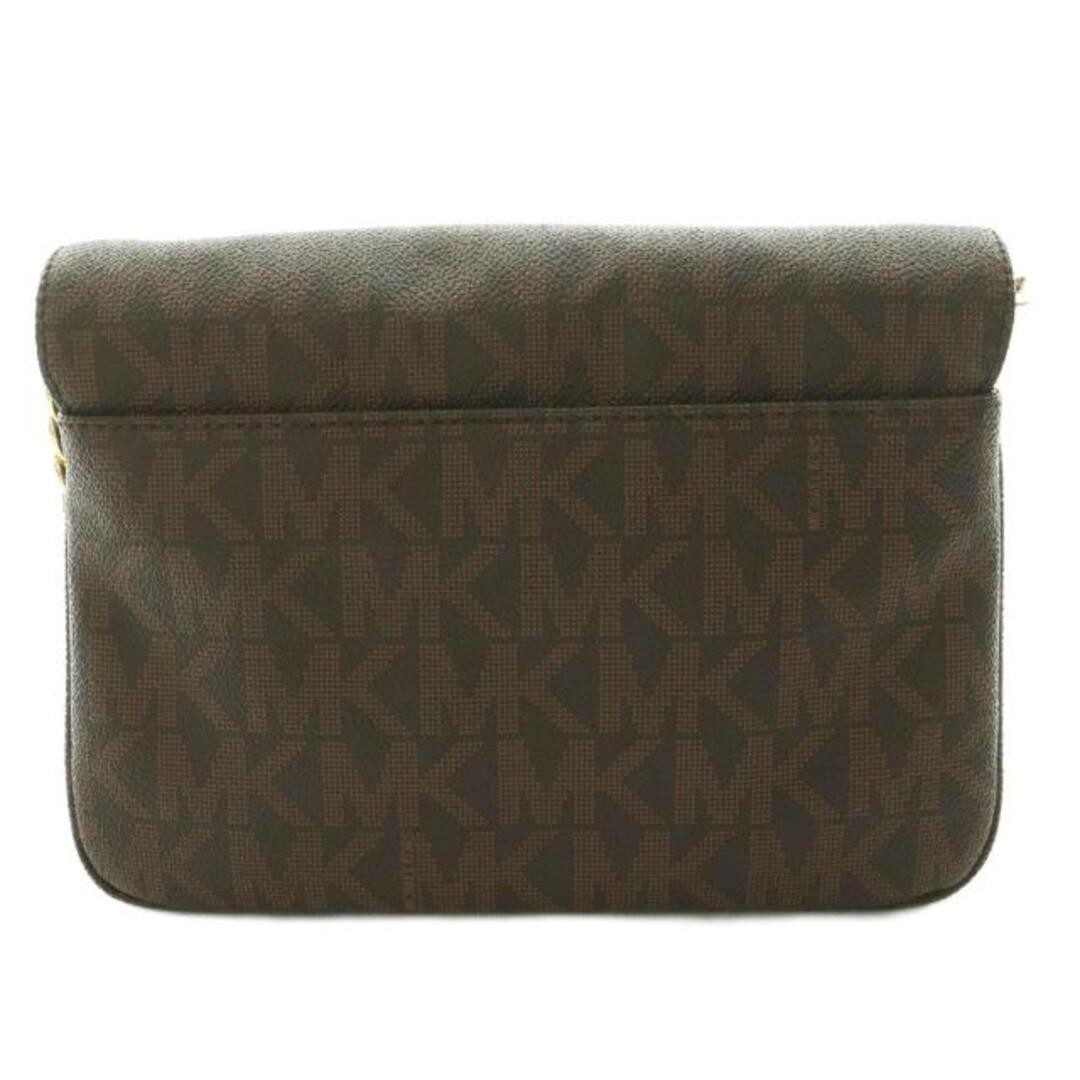 Michael Kors Shoulder Bag Total Pattern Logo Brown Gold Color BB Used 295da445d1