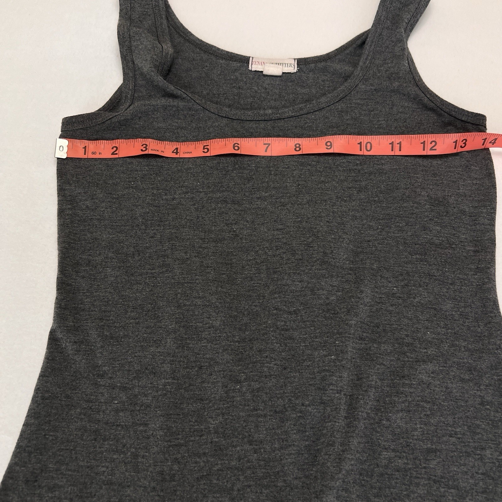 Zenana Scoop Neck Sleeveless Maxi Dress in Ash Grey Size Small Minimalist