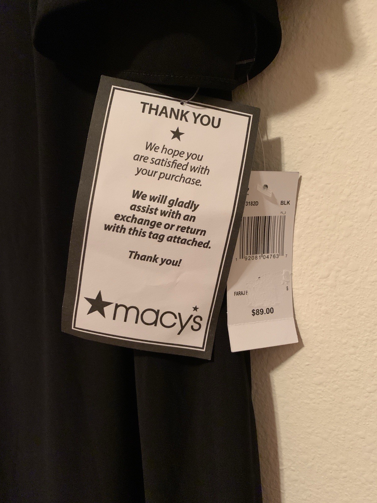 V-Neck Midi Black Dress 2X (Macy’s.com)