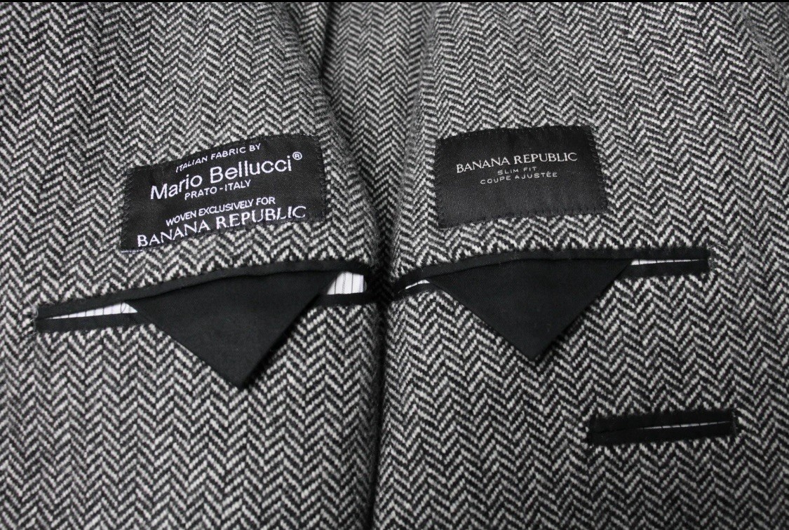BANANA REPUBLIC x Mario Bellucci Slim Fit Blazer Men’s (US) 36S Single Breasted