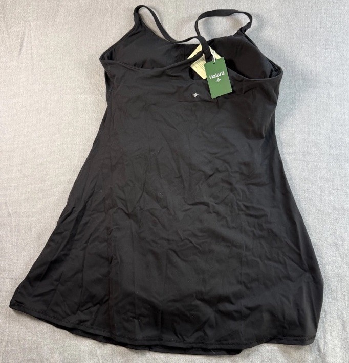 Halara SoftlyZero™ Plush Backless Active Dress Easy Peezy Edition 2X , NWT BLACK