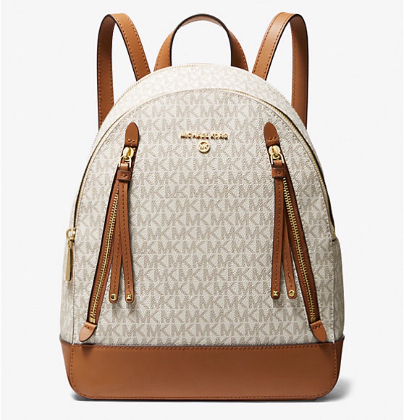 Michael Kors Brooklyn-Medium Backpack Vanilla New