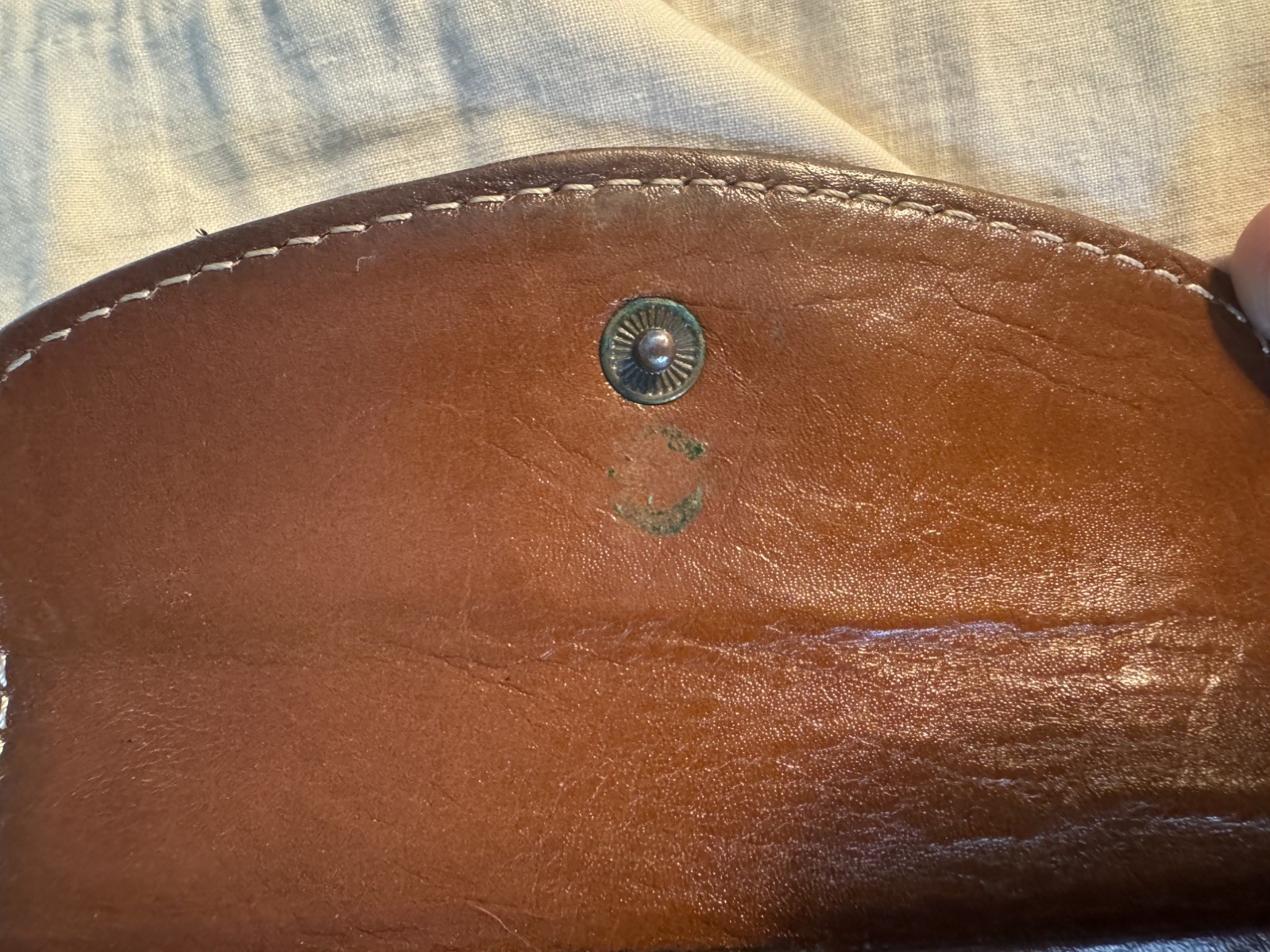 Patricia Nash Brown Leather Snap Wallet, Credit Cards, Bills And Coins
