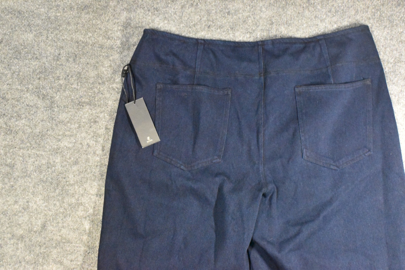 RM Studio x Rebecca Minkoff Petite Pull-On Knit Twill Wide Leg Pants