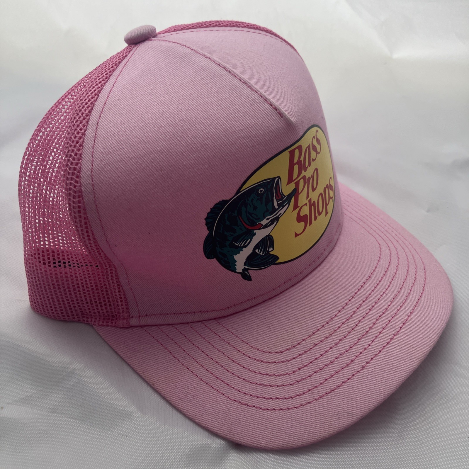 Bass Pro Shops Mesh Hat Cap Adjustable Snapback Trucker Fishing Baseball Outdoor