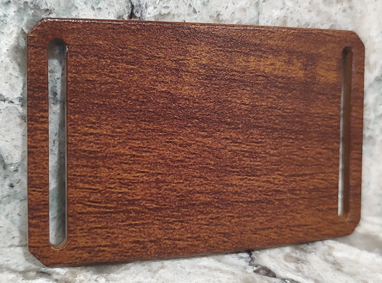 GRIP6 BELT BUCKLE – CRAFTSMAN WALNUT WOOD LOOK – 1.5 INCH WIDE