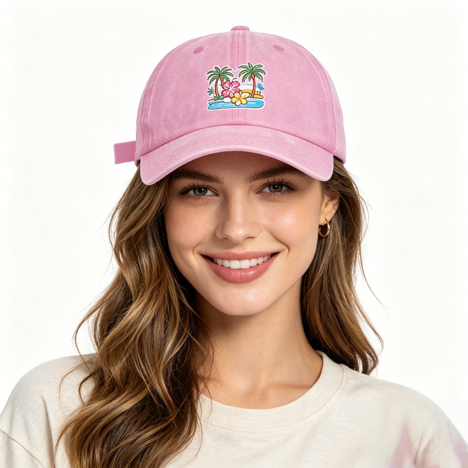 Unisex Outdoor Lovers Personal Name Custom Washed Denim Baseball Cap