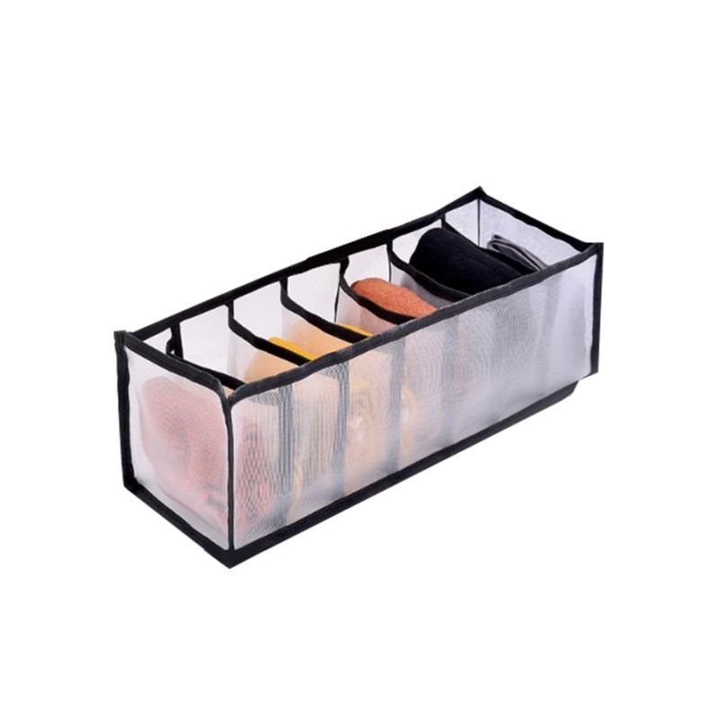 Foldable Drawer Organizer Divider Closet Storage Box for Underwear Bras Socks
