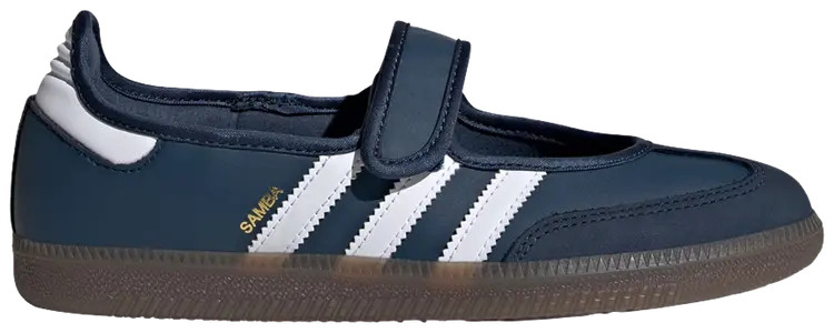adidas adidas Womens Samba Mary Jane Crew Navy White Gold Metallic IH6484