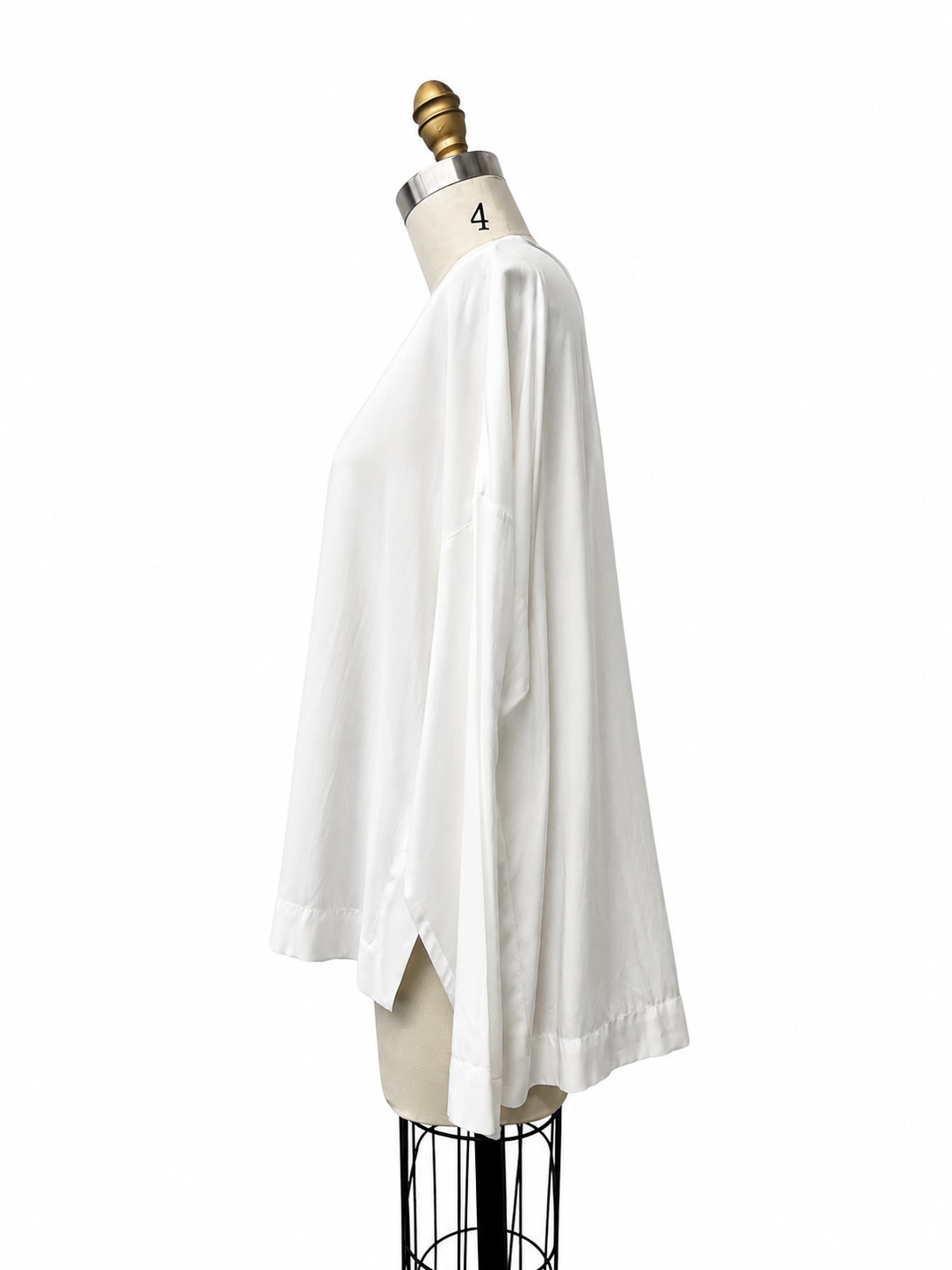 PierAntonioGaspari White Oversized pullover Abstract Black Print Minimalist Chic