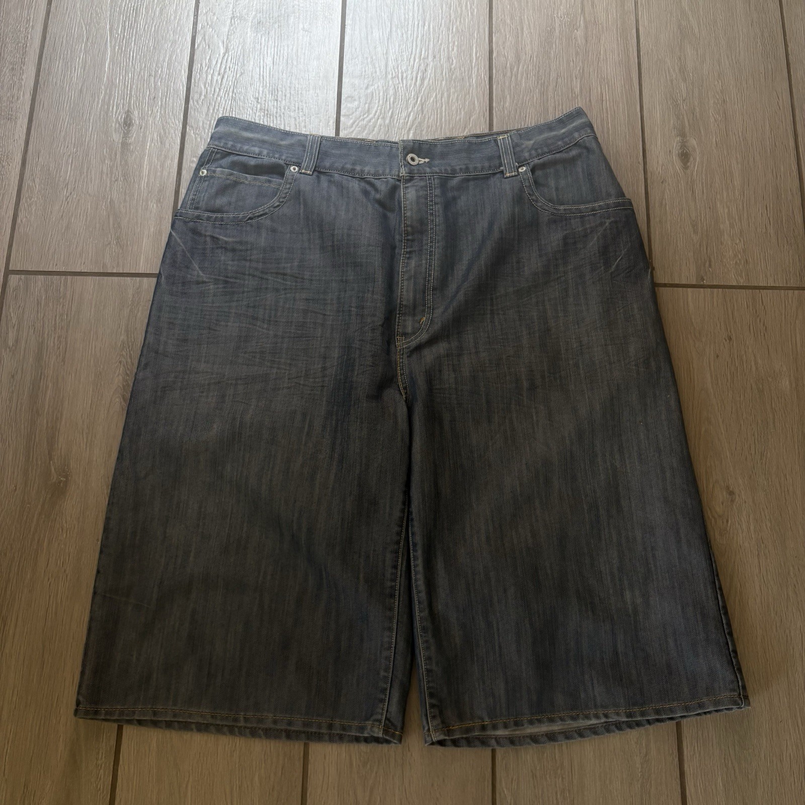 Levis 569 Vintage Baggy Flap Pocket Shorts Medium Wash Loose Y2K Skater Denim