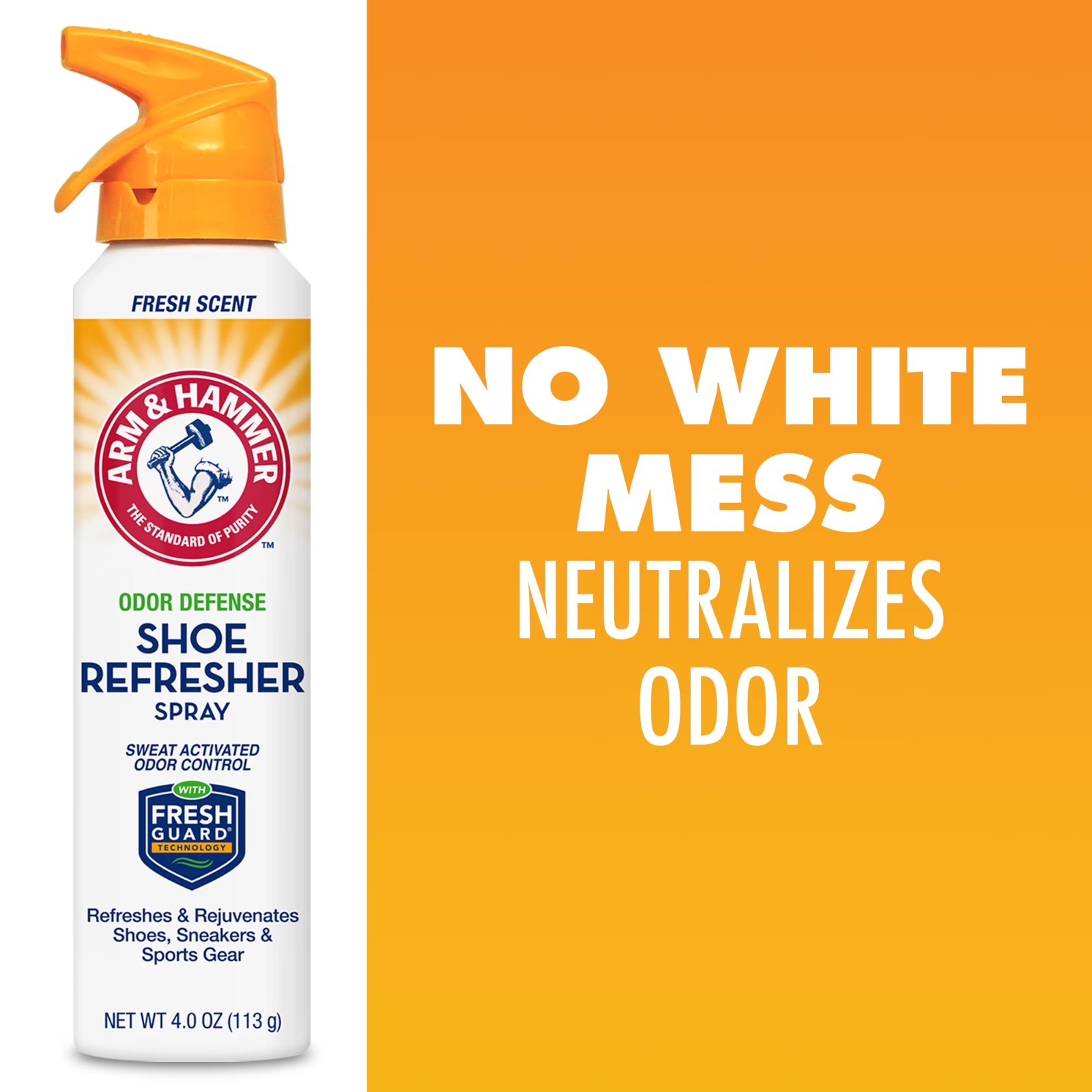 Arm & Hammer Odor Defense Shoe Refresher Spray, 4 oz ( 4 Pack )