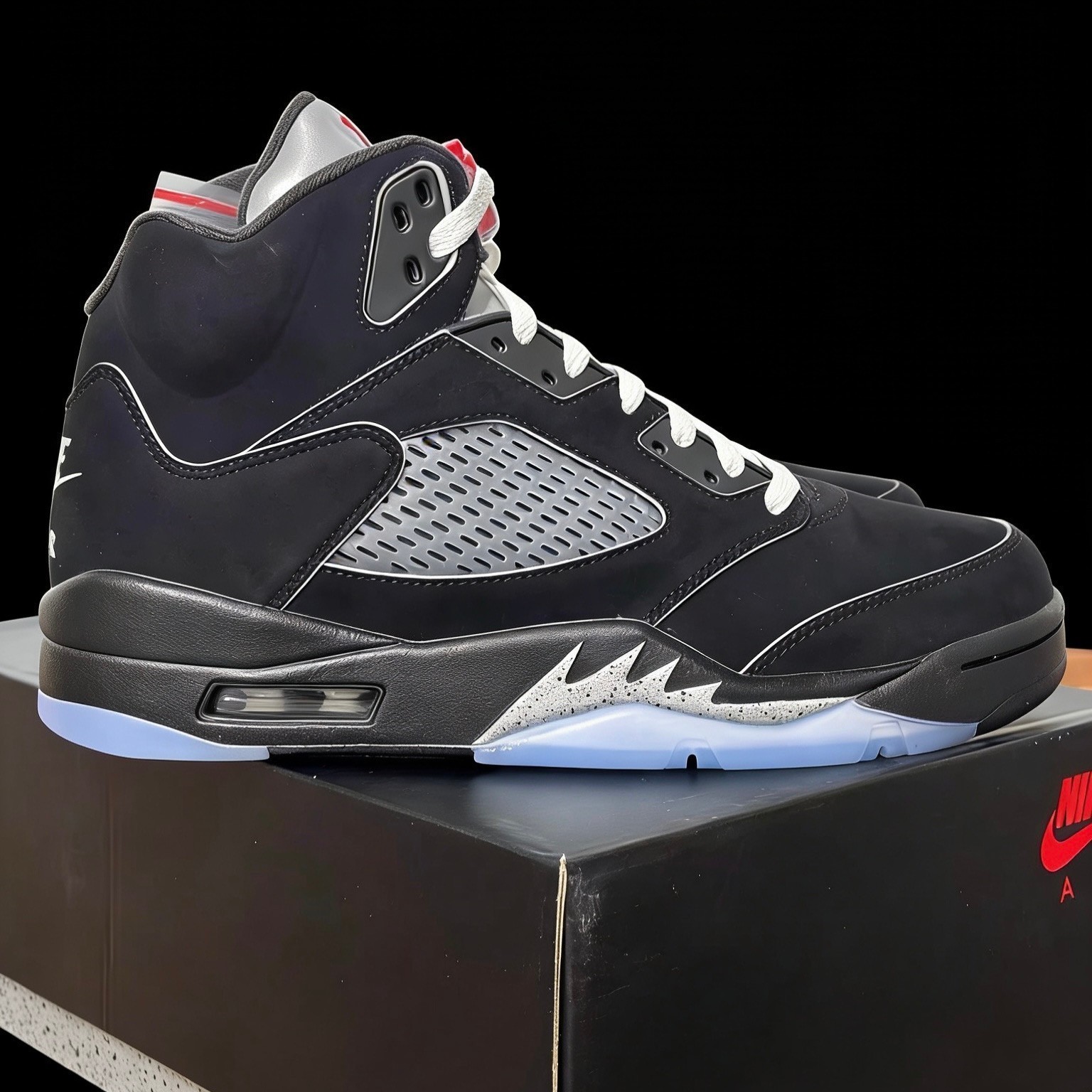 Jordan 5 “BLACK METALLIC REIMAGINED” Baketball Shoes Us Size 7-12 HF3975-001
