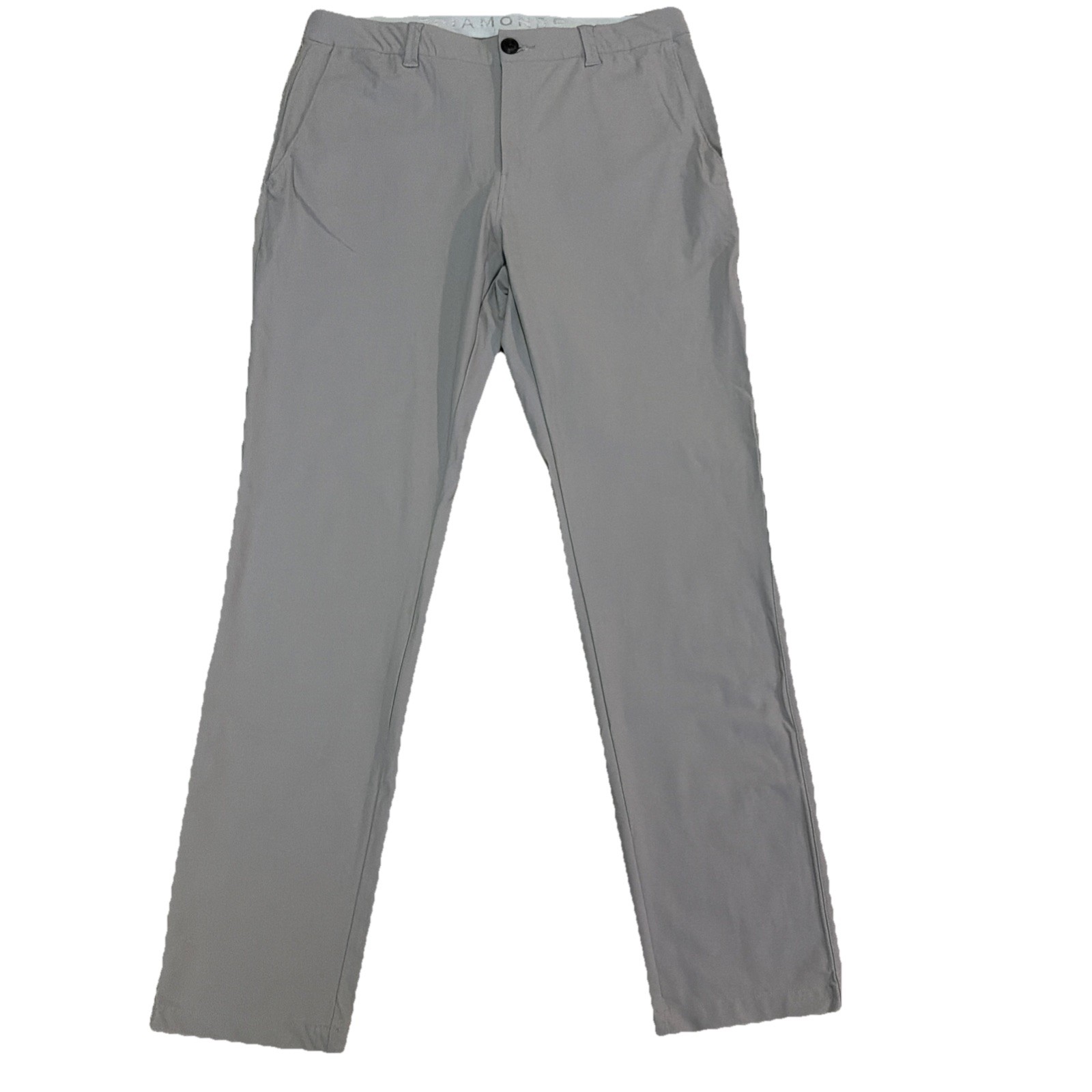 7 Diamonds Zuma Pants Men’s 36×34 Grey Nylon Spandex Stretch Chino Casual