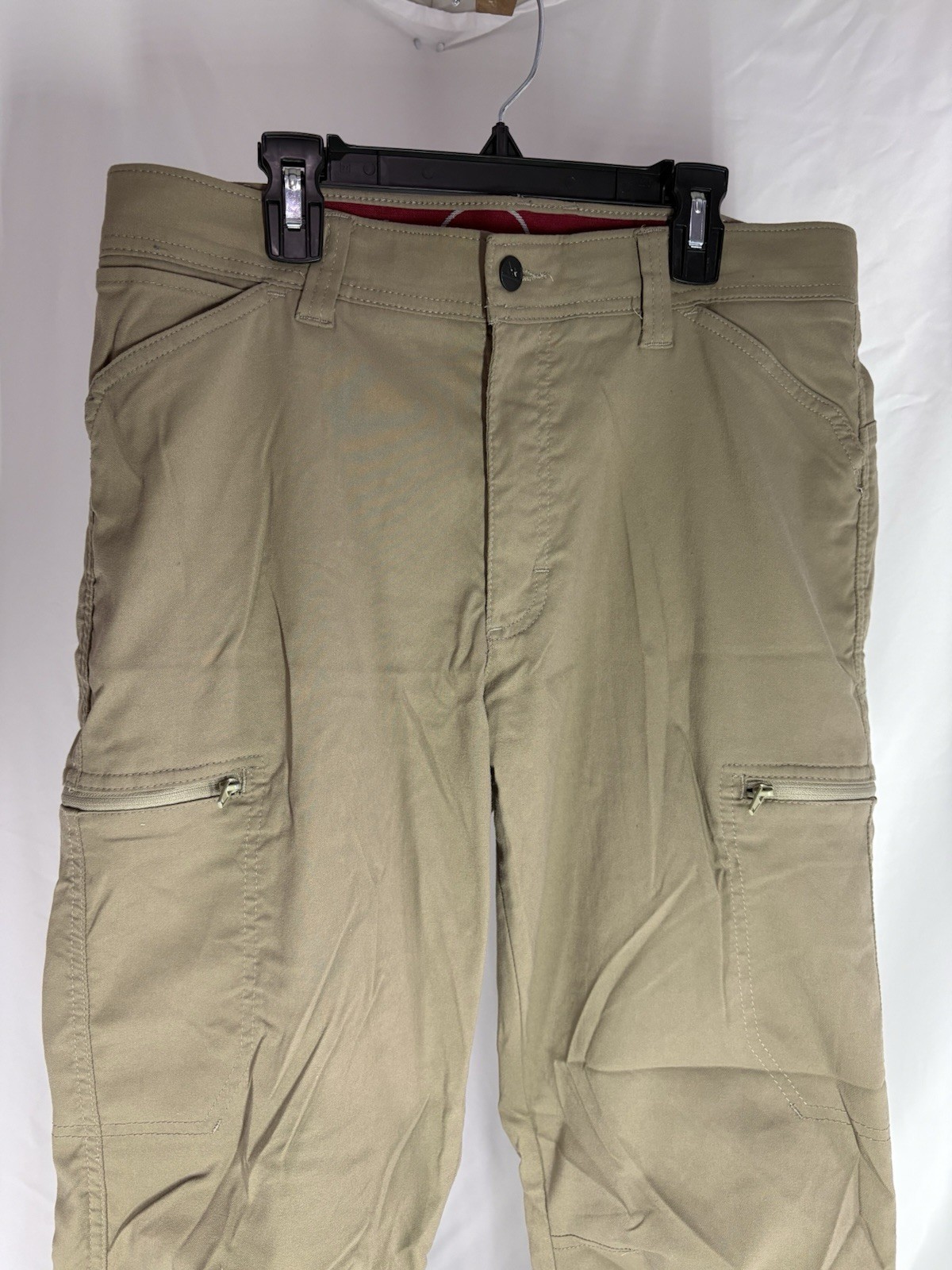 Wrangles Men’s Light Brown ATG Cargo Pants 32×32 Pockets