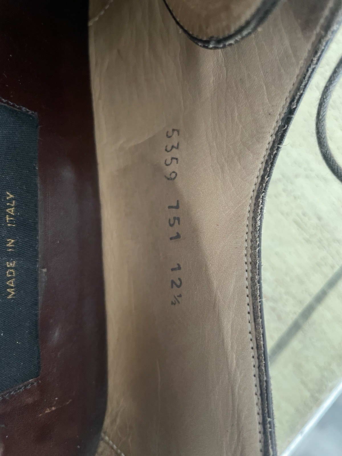 TO BOOT NEW YORK Hand Made in Italy Brown Derby in Italian Calf Size 12 1/2