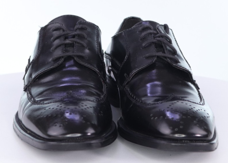 Johnston & Murphy Men’s Wingtip Brogue Dress Shoes Size 8 M Leather Black
