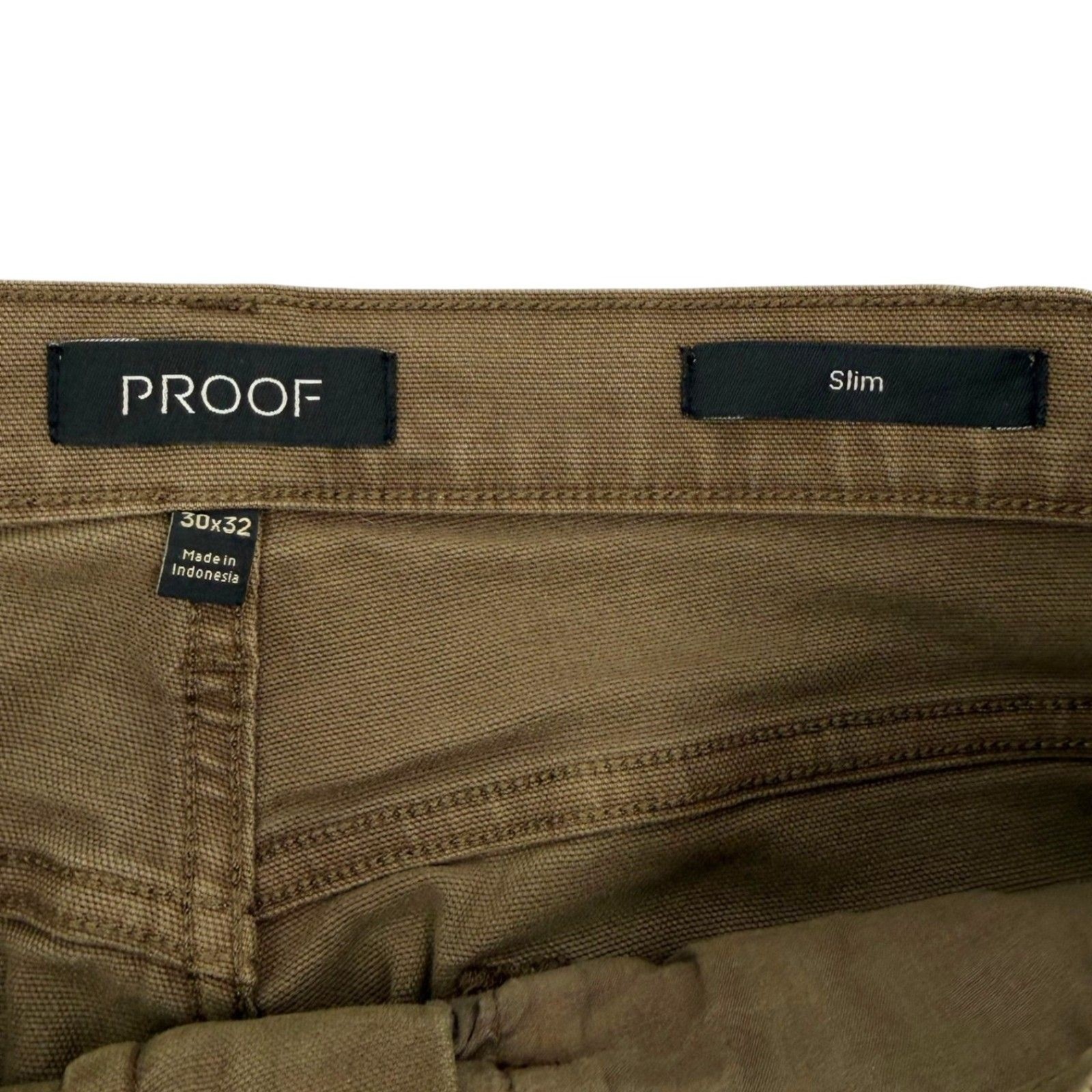 Proof Huckberry Men’s Rover Slim Fit Stretch Canvas Pant Dark Olive 30×32