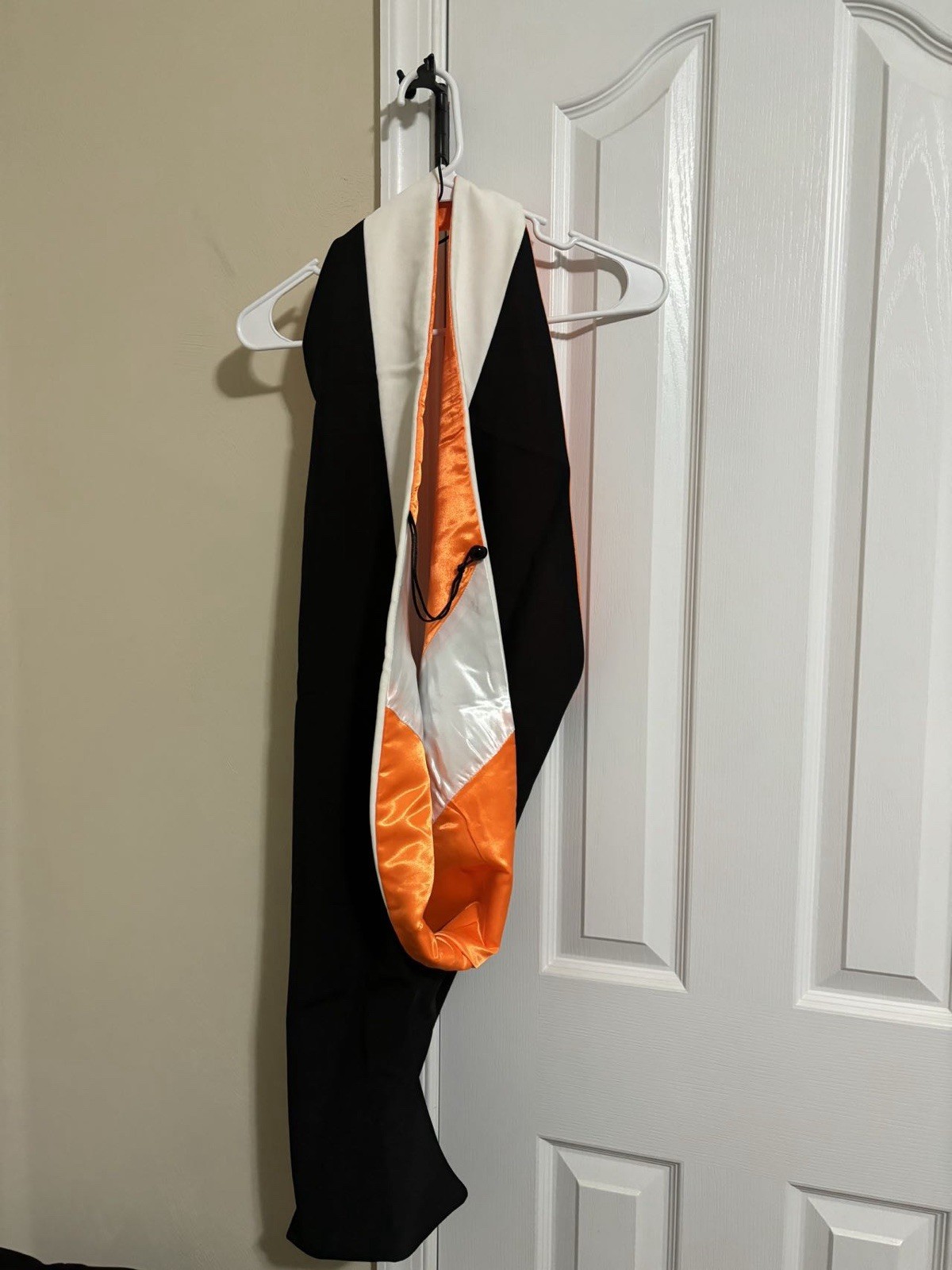 Graduation Master of Arts & Letters Master Hood White-orange/white, new