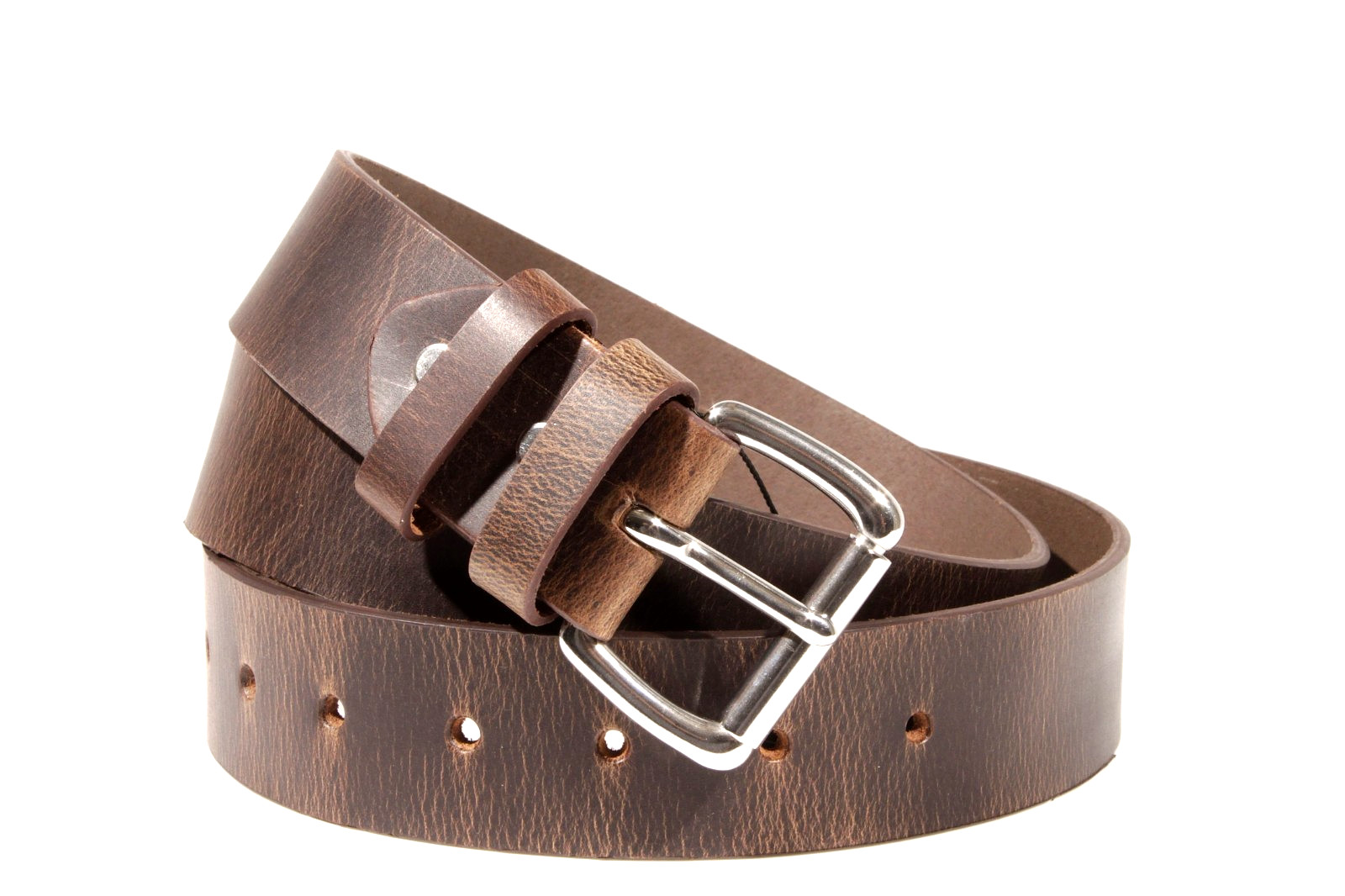 Men’s Full Grain Buffalo Leather Belt 1.5 Amish Made USA Heavy Duty Work Casual