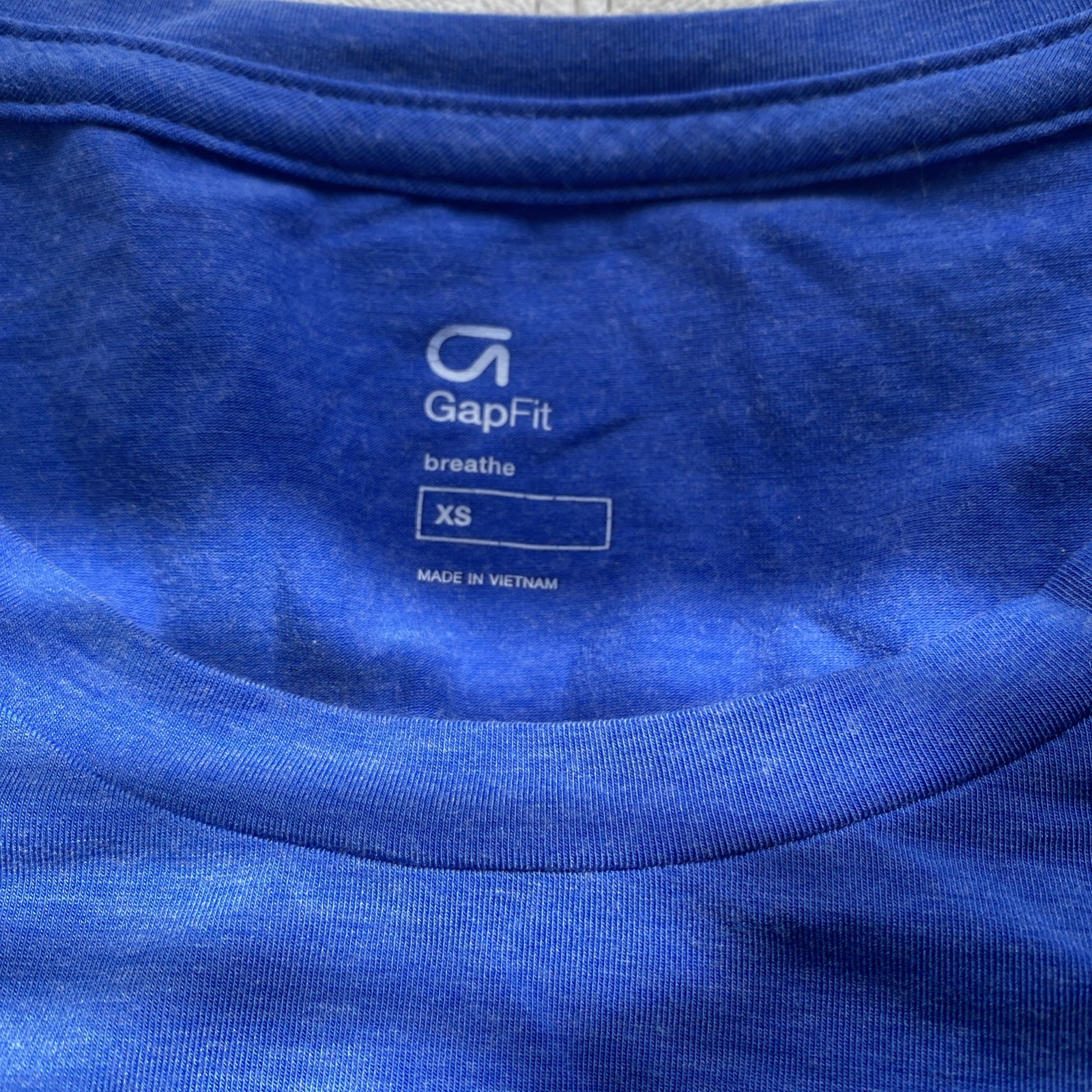 GAPFIT Breathe crew neck Short sleeve Tee Blue Size XS