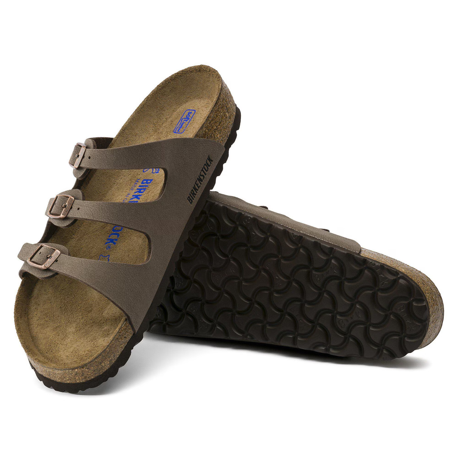 Birkenstock Florida Soft Footbed Birkibuc Women’s Sandals Wide – Mocha