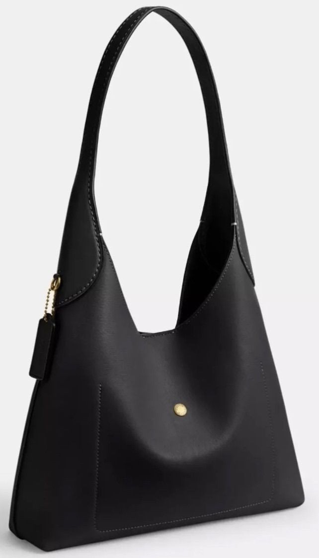 COACH Brooklyn 39 Shoulder Bag CU044 Black Leather Women Outlet New