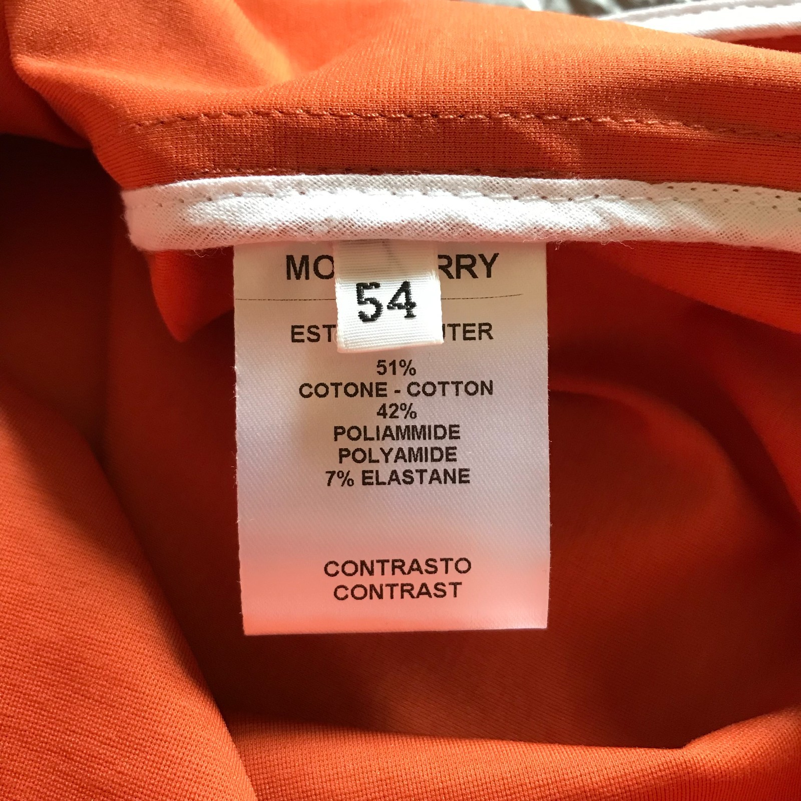 Waterville Hooded Full Zip Vest Jacket Mens 54 Large XL Orange Gray Cotton Blend